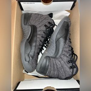 Air Jordan 12 Retro wool BG 852626 003 boys sneakers